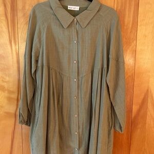NWOT Linen Blend Tunic